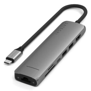 Satechi ST-P7SM sąsajos šakotuvas C tipo USB 10000 Mbit/ai Pilka