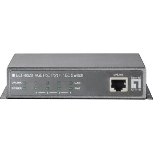 LevelOne GEP-0520 tinklo komutatorius Gigabit Ethernet (10/100/1000) Maitinimas per Eternetą (PoE) Juoda - Image 3