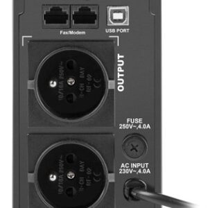 Armac O/650E/LCD nepertraukiamo maitinimo resursai (UPS) „Line-Interactive“ 0,65 kVA 390 W 2 AC išvestis(ys / čių) - Image 2