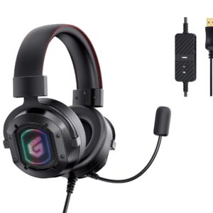 Conceptronic ATHAN02B Ausinės be mikrofono ir ausinės su mikrofonu Laisvų rankų įranga Vielinis Su lankeliu Žaidimams USB A tipo Juoda - Image 2