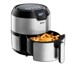 Tefal Easy Fry EY401D Vienas 4,2 L Autonominės 1500 W Karšto oro gruzdintuvė Juoda, Nerūdijančiojo plieno - Image 2