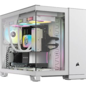 Corsair 2500X RGB „Micro Tower“ Balta