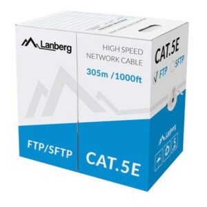Lanberg LCS5-11CU-0305-S tinklo kabelis Pilka 305 m Cat5e S/FTP (S-STP)