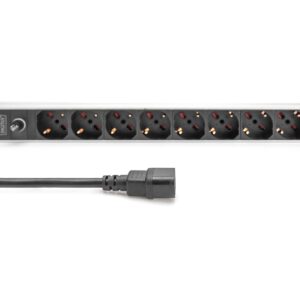 Digitus DN-95410-IT maitinimo paskirstymo įrenginys 8 AC išvestis(ys / čių) 1U - Image 3