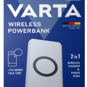 Varta 57909 101 111 nešiojamasis įkroviklis Ličio polimeras (LiPo) 20000 mAh Belaidis įkrovimas Balta - Image 1