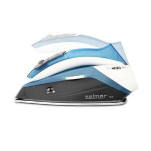 Zelmer ZIR0500 Sauso ir garų tipo lygintuvas Nerūdijančio plieno padas 1100 W Juoda, Mėlyna, Balta - Image 3