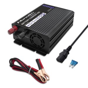 Qoltec 51959 Smart Monolith įkroviklis LiFePO4 AGM GEL SLA akumuliatoriams | 20A | 12V - Image 2
