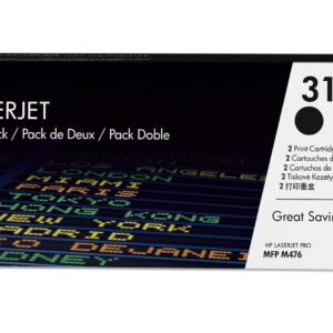 HP 312X 2-pack High Yield Black Original LaserJet Toner Cartridges - Image 1