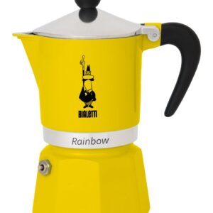 Bialetti Rainbow Mokos gaminimo indas Juoda, Geltona