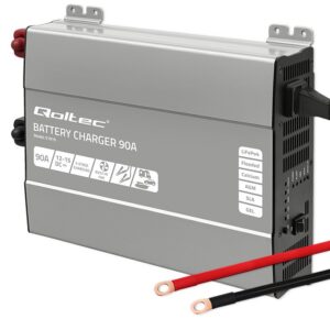 Qoltec 51919 Išmanusis „Monolith“ įkroviklis LiFePO4 AGM GEL SLA akumuliatoriams | 90A | 12V | Greitas įkrovimas