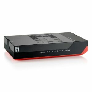 LevelOne GSW-0807 tinklo komutatorius Ne-valdomas Gigabit Ethernet (10/100/1000) Juoda, Raudona - Image 3