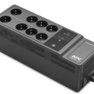 APC Back-UPS 650VA 230V 1 USB charging port - (Offline-) USV nepertraukiamo maitinimo resursai (UPS) Budėjimo režimas (neprisijungus) 0,65 kVA 400 W 8 AC išvestis(ys / čių)