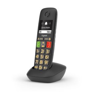 Gigaset E290HX Analoginio ryšio / DECT telefonas Skambintojo ID Juoda - Image 3