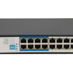 Extralink VIRTUS V3 Ne-valdomas L2 Fast Ethernet (10/100) Maitinimas per Eternetą (PoE) 1U Juoda