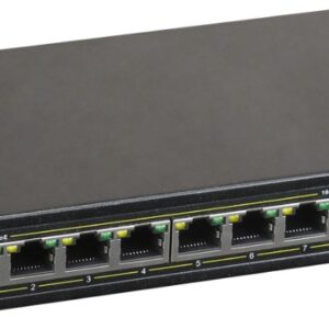 PULSAR S108 tinklo komutatorius Fast Ethernet (10/100) Maitinimas per Eternetą (PoE) Juoda - Image 2