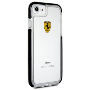 Ferrari kietas dėklas FEGLHCP7BK Apple iPhone 7/8/SE 2020 / SE 2022 Shockproof skaidrus juodos spalvos - Image 2