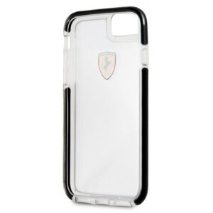 Ferrari kietas dėklas FEGLHCP7BK Apple iPhone 7/8/SE 2020 / SE 2022 Shockproof skaidrus juodos spalvos - Image 4