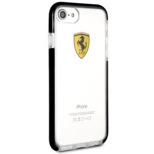 Ferrari kietas dėklas FEGLHCP7BK Apple iPhone 7/8/SE 2020 / SE 2022 Shockproof skaidrus juodos spalvos - Image 5