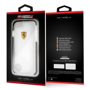 Ferrari kietas dėklas FEGLHCP7BK Apple iPhone 7/8/SE 2020 / SE 2022 Shockproof skaidrus juodos spalvos - Image 6