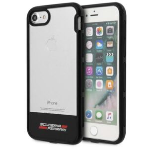 Ferrari kietas dėklas FEHCP7BISBK Apple iPhone 7/8/SE 2020 / SE 2022 skaidrus juodos spalvos - Image 1