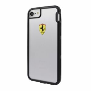 Ferrari kietas dėklas FEHCP7TR3 Apple iPhone 7/8/SE 2020 / SE 2022 skaidrus Racing Shockproof