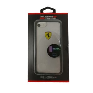 Ferrari kietas dėklas FEHCRFP7BK Apple iPhone 7/8/SE 2020 / SE 2022 skaidrus/juodos spalvos - Image 2