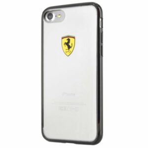 Ferrari kietas dėklas FEHCP7BK Apple iPhone 7/8/SE2020 / SE 2022 juodos spalvos/skaidrus Racing Shield - Image 1