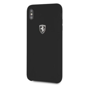 Ferrari kietas dėklas FEOSIHCI65BK Apple iPhone Xs Max juodos spalvos Silicone Off track