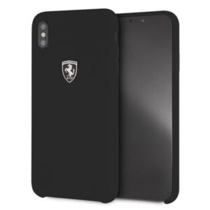 Ferrari kietas dėklas FEOSIHCI65BK Apple iPhone Xs Max juodos spalvos Silicone Off track - Image 2