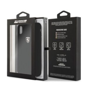 Ferrari kietas dėklas FEOSIHCI65BK Apple iPhone Xs Max juodos spalvos Silicone Off track - Image 6