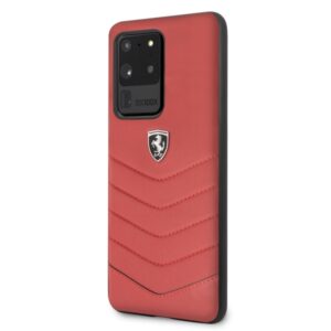 Ferrari kietas dėklas FEHQUHCS69RE S20 Ultra G988 red Heritage - Image 2