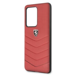 Ferrari kietas dėklas FEHQUHCS69RE S20 Ultra G988 red Heritage - Image 3
