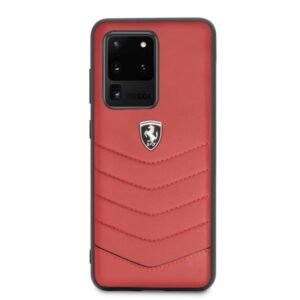 Ferrari kietas dėklas FEHQUHCS69RE S20 Ultra G988 red Heritage - Image 5