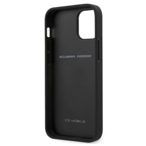 Ferrari FEHQUHCP12SBK Apple iPhone 12 mini 5,4" juodos spalvos kietas dėklas Off Track Quilted - Image 5