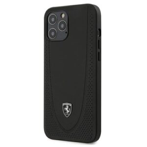 Ferrari FEOGOHCP12LBK Apple iPhone 12 Pro Max 6,7" juodos spalvos kietas dėklas Off Track Perforated
