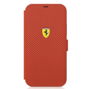 Ferrari FESPEFLBKP12SRE Apple iPhone 12 mini 5,4" raudonos spalvos book On Track Perforated - Image 4