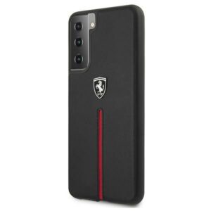 Ferrari FEOSIHCS21SBK S21 G991 juodos spalvos kietas dėklas Off Track Leather Nylon Stripe - Image 2