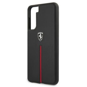 Ferrari FEOSIHCS21MBK S21+ G996 juodos spalvos kietas dėklas Off Track Leather Nylon Stripe - Image 6
