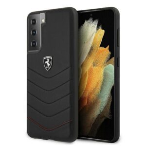 Ferrari FEHQUHCS21MBK S21+ G996 juodos spalvos kietas dėklas Off Track Quilted