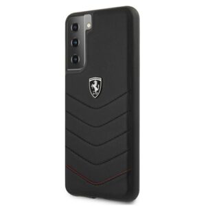 Ferrari FEHQUHCS21MBK S21+ G996 juodos spalvos kietas dėklas Off Track Quilted - Image 2