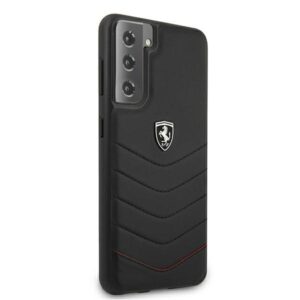 Ferrari FEHQUHCS21MBK S21+ G996 juodos spalvos kietas dėklas Off Track Quilted - Image 4