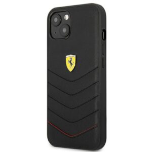 Ferrari FEHCP13SRQUK Apple iPhone 13 mini 5,4" juodos spalvos kietas dėklas Off Track Quilted - Image 2