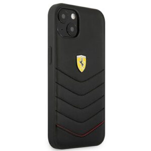 Ferrari FEHCP13SRQUK Apple iPhone 13 mini 5,4" juodos spalvos kietas dėklas Off Track Quilted - Image 4