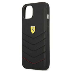 Ferrari FEHCP13SRQUK Apple iPhone 13 mini 5,4" juodos spalvos kietas dėklas Off Track Quilted - Image 6