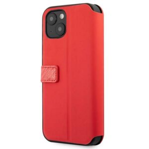 Ferrari FESAXFLBKP13SRE Apple iPhone 13 mini 5,4" raudonos spalvos book On Track Carbon Stripe - Image 4