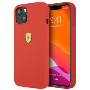 Ferrari FESSIHCP13SRE Apple iPhone 13 mini 5,4" red kietas dėklas Silicone