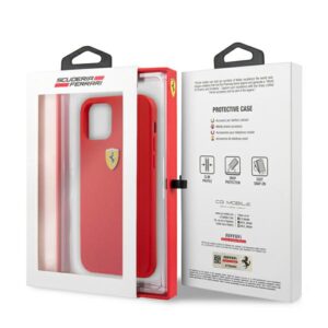 Ferrari FESSIHCP13SRE Apple iPhone 13 mini 5,4" red kietas dėklas Silicone - Image 8