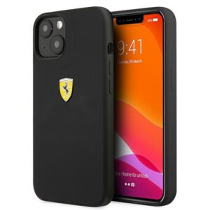 Ferrari FESSIHCP13SBK Apple iPhone 13 mini 5,4" juodos spalvos kietas dėklas Silicone