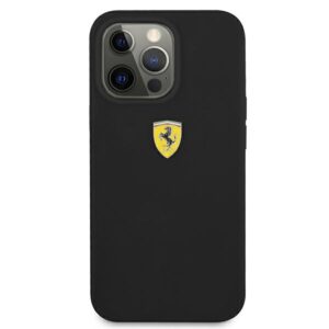 Ferrari FESSIHCP13XBK Apple iPhone 13 Pro Max 6,7" juodos spalvos kietas dėklas Silicone - Image 3