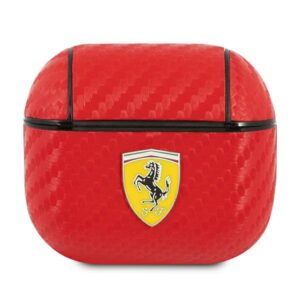 Ferrari FESA3CARE AirPods 3 dėklas red On Track PU Carbon - Image 1